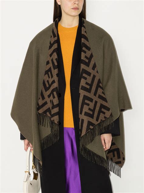 fendi poncho logo|fendi poncho ladies.